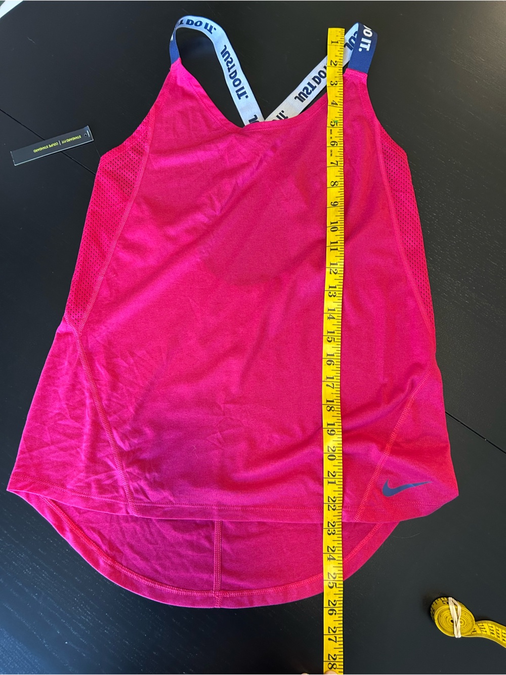 BNWT Nike Dri-FIT Hot Pink JDI Strap Workout tank Size M - Picture 8 of 8